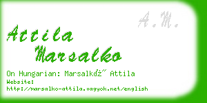 attila marsalko business card